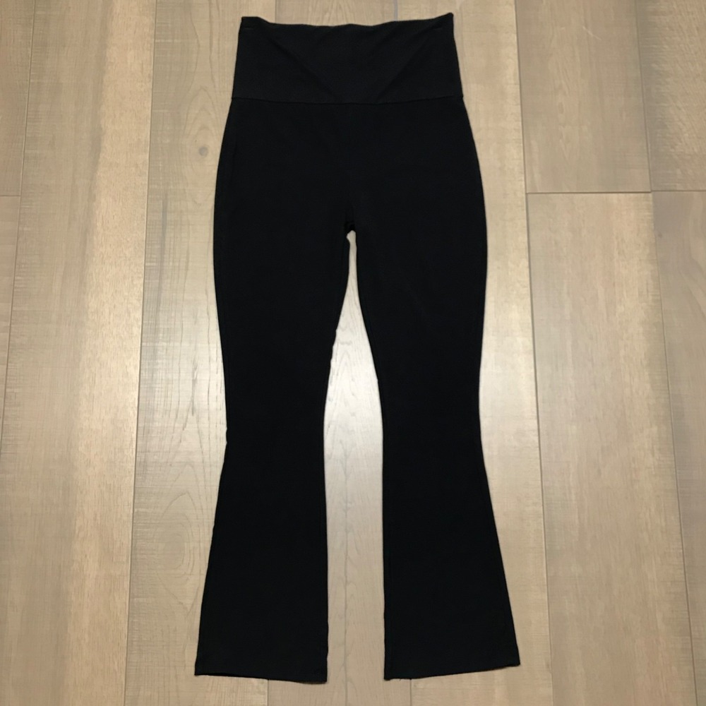 HATCH Crop Flare Pant Womens Maternity XS Black The Ultimate Before During After